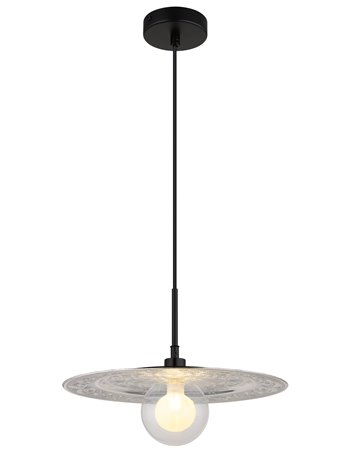 Riga lampada a sospensione metallo nero satinato  1x g9 led