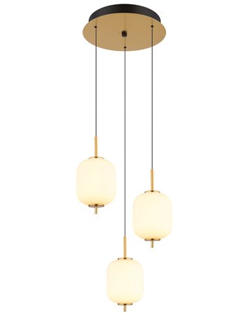 Ewald lampada a sospensione metallo color ottone  led