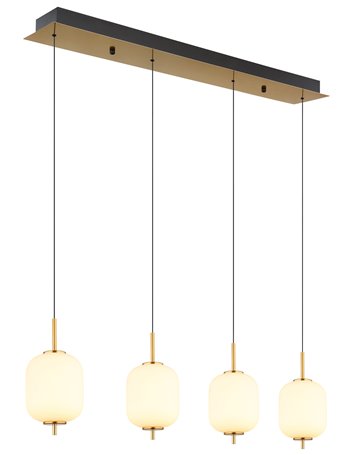Ewald lampada a sospensione metallo color ottone  led