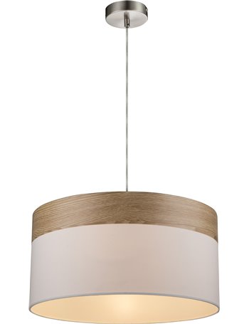 Chipsy lampada a sospensione metallo nichel satinato  1x e27