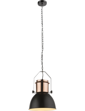 Kutum lampada a sospensione metallo color rame  1x e27