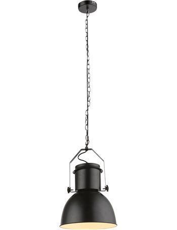 Kutum lampada a sospensione metallo nero satinato  1x e27