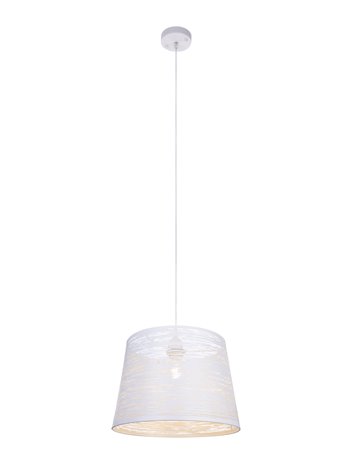 Becca lampada a sospensione metallo bianco  1x e27