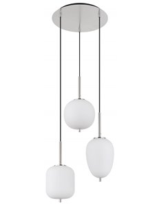 Blacky i lampada a sospensione metallo nichel satinato  3x e14 2