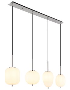 Blacky i lampada a sospensione metallo nichel satinato  4x e14