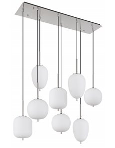 Blacky i lampada a sospensione metallo nichel satinato  8x e14 2