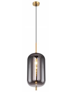 Blacky i lampada a sospensione metallo color ottone  1x e27