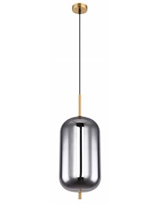 Blacky i lampada a sospensione metallo color ottone  1x e27 2