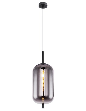 Blacky lampada a sospensione metallo nero  1x e27