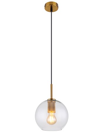 Adara lampada a sospensione metallo color ottone  1x e27