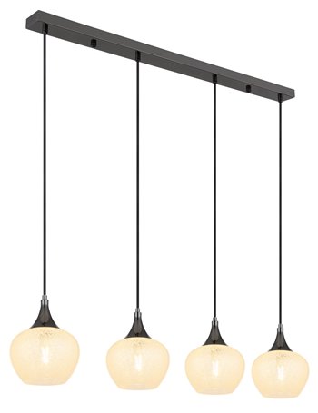 Maxy lampada a sospensione metallo canna di fucile  4x e27