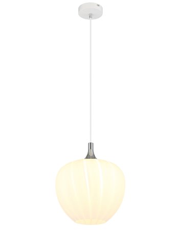 Maxy lampada a sospensione metallo bianco satinato  1x e27