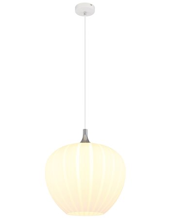 Maxy lampada a sospensione metallo bianco satinato  1x e27