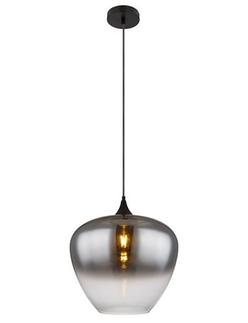Maxy lampada a sospensione metallo nero satinato  1x e27