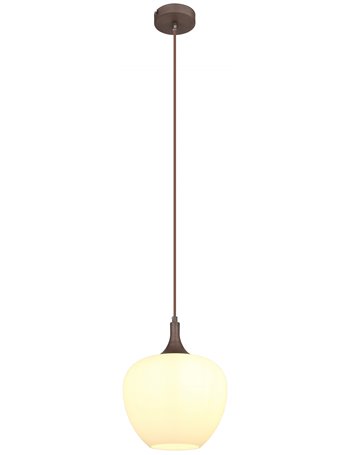 Maxy lampada a sospensione metallo color caffè  1x e27