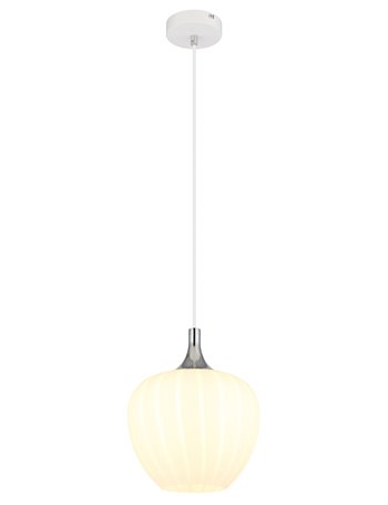 Maxy lampada a sospensione metallo bianco satinato  1x e27
