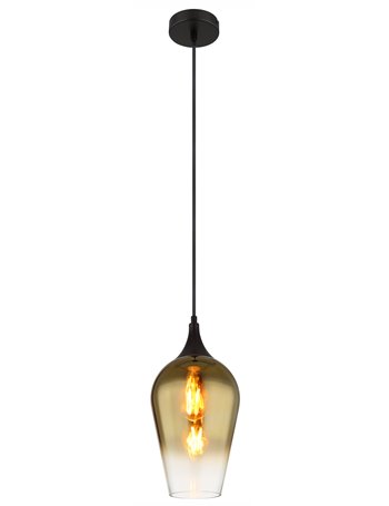Lavus lampada a sospensione metallo nero satinato  1x e27