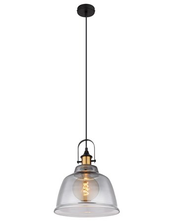 Dorothea lampada a sospensione metallo nero  1x e27