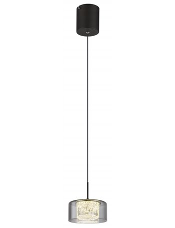 Fogsy lampada a sospensione metallo nero satinato  led