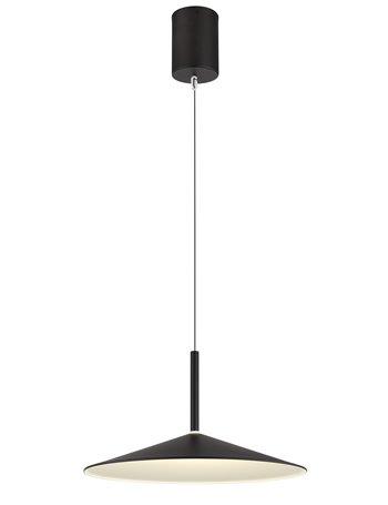 Lampone lampada a sospensione metallo nero satinato  led
