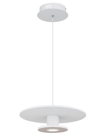 Carter lampada a sospensione metallo bianco satinato  led