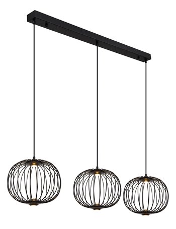 Galway lampada a sospensione metallo nero satinato  led