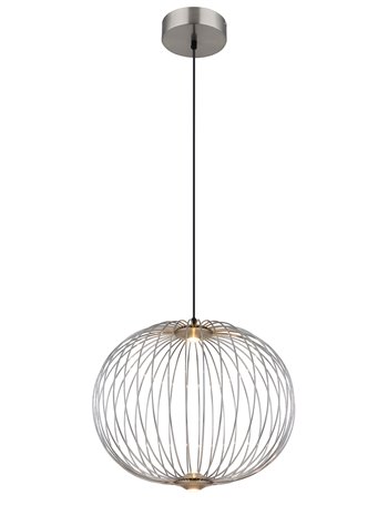 Galway lampada a sospensione metallo nichel satinato  led