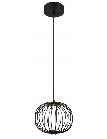 Galway lampada a sospensione metallo nero satinato  led