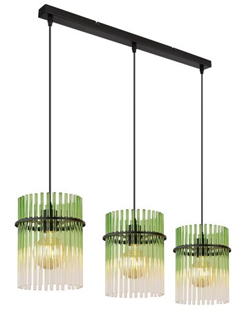 Gorley lampada a sospensione metallo nero satinato  3x e27