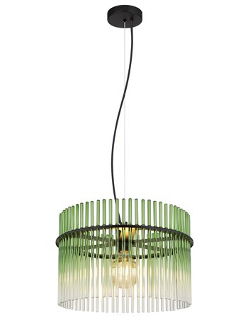 Gorley lampada a sospensione metallo nero satinato  1x e27
