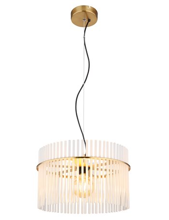 Gorley lampada a sospensione metallo color oro satinato  1x e27