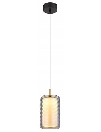 Lampigna lampada a sospensione metallo nero satinato  led