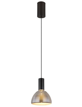 Labora lampada a sospensione metallo nero satinato  led
