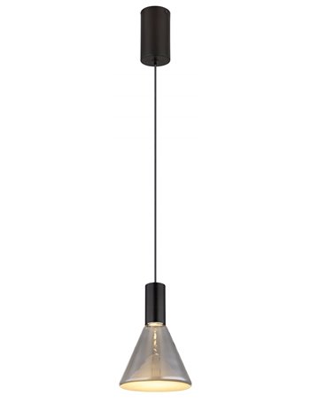 Labora lampada a sospensione metallo nero satinato  led