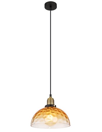 Salvy lampada a sospensione metallo nero satinato  1x e27