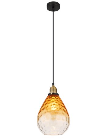 Salvy lampada a sospensione metallo nero satinato  1x e27