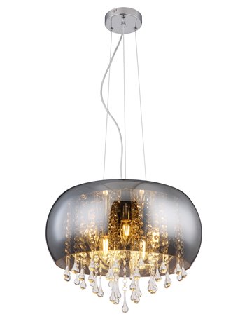 Kalla lampada a sospensione metallo cromato  5x e14