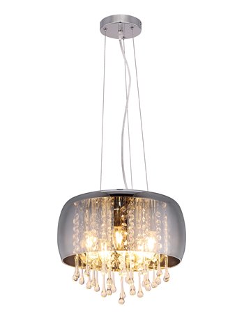 Kalla lampada a sospensione metallo cromato  5x e14