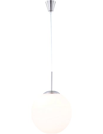 Balla lampada a sospensione metallo nichel satinato  1x e27