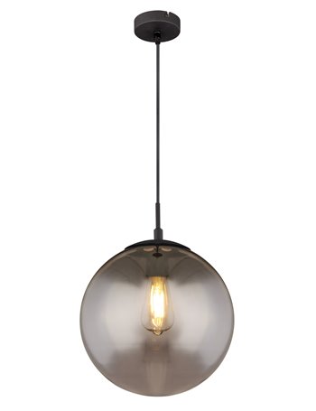 Blama lampada a sospensione metallo nero satinato  1x e27