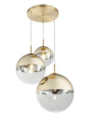 Varus lampada a sospensione metallo color oro  3x e27