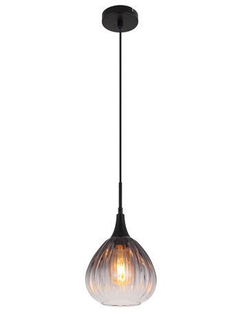 Olsen lampada a sospensione metallo nero satinato  1x e27