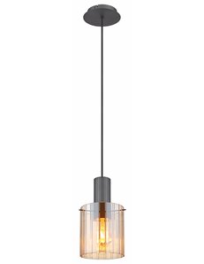 Tulivar lampada a sospensione metallo grigio scuro  1x e27