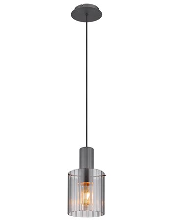 Tulivar lampada a sospensione metallo grigio scuro  1x e27