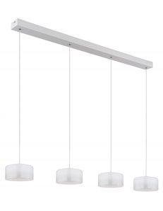 Belinda lampada a sospensione metallo bianco satinato  led 2