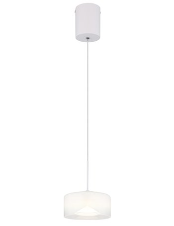 Belinda lampada a sospensione metallo bianco satinato  led