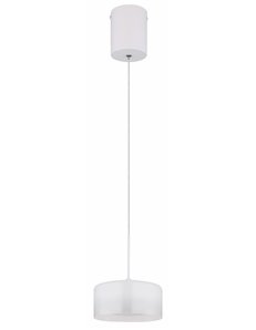 Belinda lampada a sospensione metallo bianco satinato  led 2