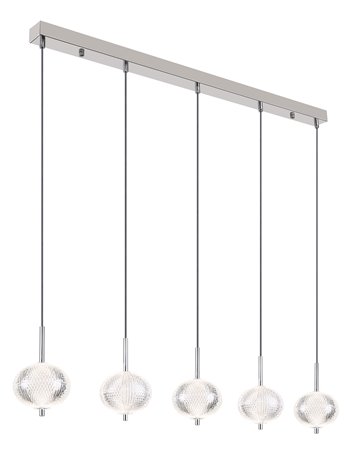 Aida lampada a sospensione metallo cromato  led