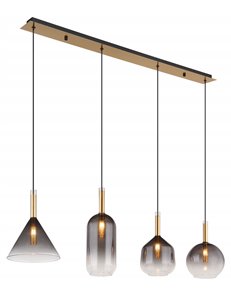 Elisabeth lampada a sospensione metallo color ottone  4x g9 led