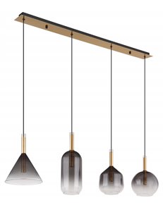 Elisabeth lampada a sospensione metallo color ottone  4x g9 led 2